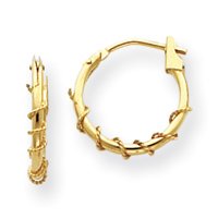 Childrens Toyshop  Jewelry : 14k Polished 2.25mm Twisted Roping Hoop Earrings