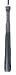 Mid Size Standard Grip Flogger with Black Rubber and Cow Leather Tails