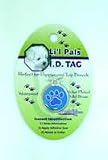 Pet Supplies : Li'l Pals I.D. Tags - BLUE WITH PAW PRINT