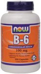B-6 by NOW Foods - Vitamins (100 mg - 250 Capsules)