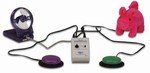 Dual Switch Latch and Timer (SLAT) - Control switch-adapted toys/appliances with variable timing