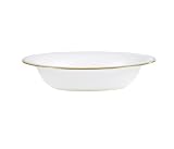 Vera Wang by Wedgwood Golden Grosgrain 9.75-Inch Oval Open Vegetable