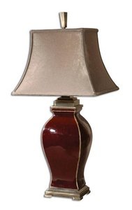 Uttermost 26684 Rory Burgandy Table Lamp