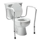 Lumex Versaframe Adjustable Height Toilet Safety Rails, Case of 4