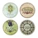 Vineyard Glass Coasters 4 designs