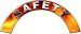 Safety Real Fire Firefighter Fire Helmet Arcs / Rocker Decals Reflective