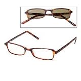 Transitional Adaptors Transitional Reading Glasses, Tortoise Shell/Brown, +1.00, 1 ea