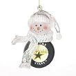 Dallas Stars 2.5" Acrylic Basketball Snowman Holiday Ornament - NHL Hockey