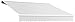 Awntech 8-Feet Galveston Semi-Cassette Left Motor with Remote Retractable Awning, 84-Inch Projection, Off White