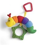 Tinkle, Crinkle, Rattle & Squeak Teether By Gund