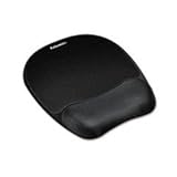 Fellowes Memory Foam Mouse Pad/Wrist Rest- Black (9176501)