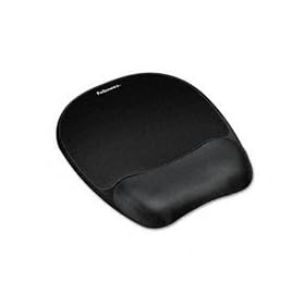 Fellowes Memory Foam Mouse Pad/Wrist Rest- Black (9176501)