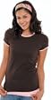 Ladies' Sheer Jersey Longer Length 2-in-1 Tee Shirt