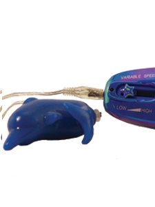 California Exotics Super-Soft Plusheez Bullet Vibrator, Dolphin