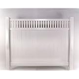 Vinyl Fencing - Privacy With Closed Spindle Top Solid Tongue and Groove - 72 High X 96... by Longevity Vinyl Fence