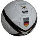 SUXESS Soccer Ball Hypersoccer, Hand stiched, White/black, Size: 3