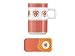 Arzberg Kyoto Kyoto Red Espresso Cup w/ Snack Saucer 3.7-oz.