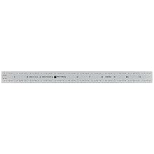Brown & Sharpe 599-313 Series Chrome Finish Tempered Steel Rule, Inch