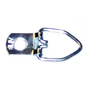 100 Heavy Duty Single Hole D Ring / Triangle Strap Hanger w/ Screws