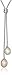 Bella Pearl Double Dangling Pendant Necklace, 21.75-Inch