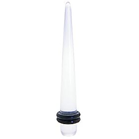 2 Gauge Clear UV Acrylic Straight Taper