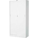 トラスコ スチール戸引違書庫(ホワイト色)880×400×1790mm W-603D