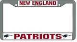 New England Patriots Chrome License Plate Frame