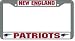 New England Patriots Chrome License Plate Frame