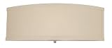 Forecast Lighting F1305-36 Embarcadero One Light ADA Approved Wall Sconce with Vanilla Fabric Shade and Etched White Glass, Satin Nickel