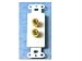 Impact Acoustics Decorative - Modular insert - ivory - 2 ports