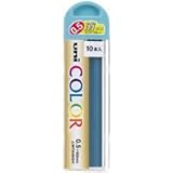 三菱鉛筆 シャープペンシル替芯 カラー芯 ユニ uni 0.5mm 芯色ミントブルー / 10セット