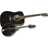 Rogue Rogue Acoustic Guitar and Mandolin Pack Black Black (Black Black)