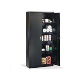 78 High Assembled Storage Cabinet, 36w x 18d, Black (OID88109)