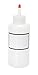 Vestil BTL-RC-16-LBL Low Density Polyethylene (LDPE) Round Graduated Dispensing Bottle with Label and Red Cap, 16 oz Capacity, Translucent