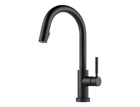 Brizo 64020LF-BL Matte Black Solna Solna Kitchen Faucet Single Handle with Multi-Functional Pull-Down Sprayer and Smart Touch 64020LF