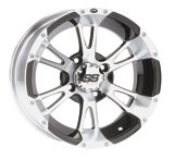 4/137_12mm ITP SS112 Alloy Series Wheel 14×6 4.0 + 2.0 Black