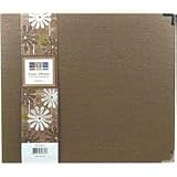 We R Memory Keepers 12-Inch by 12-Inch Linen 3-Ring Binder, Hazelnut