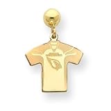14K Arizona Cardinals Jersey Ball Post Earrings