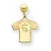 14K Arizona Cardinals Jersey Ball Post Earrings