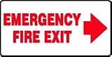 EMERGENCY FIRE EXIT (ARROW RIGHT) 7