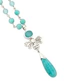 Janice Girardi Amazonite & Chalcedony Bee Necklace