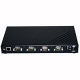 SocketSerial QSE-100D Device Server - 4 x DB-9 Serial, 1 x RJ-45 10/100Base-TX Network