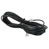Modular Telephone Line Cord Black RJ11 4C 25 ft.