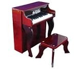 Schoenhut Elite Spinet with Bench- Mahogany/ Black