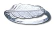 Solid Sterling Silver Feather Light Ring