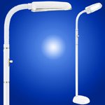 BlueMax 42w White Dimmable Floor Lamp by BlueMax