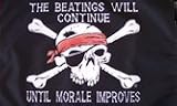 The Beatings Will Continue Nylon Boat Flag (Flapper)