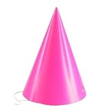 Hot Pink Cone Hats (8 count)