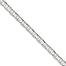 14k White Gold 7mm Concave Anchor Chain 8 Inches