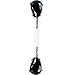 Black Teardrop Cubic Zirconia Bioplast Intimate Piercing